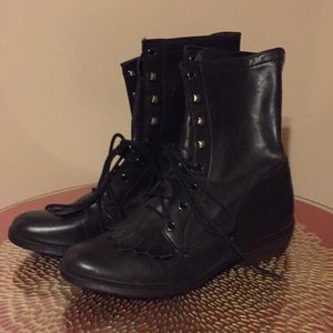 Black Lace Up Boots